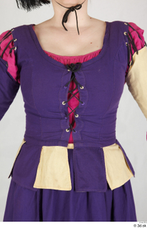 Photos Woman in Historical Dress 92 18th century historical clothing purple dress upper body 0001.jpg